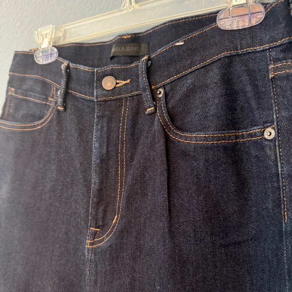 UNIQLO STRAIGHT LEG DARK DENIM JEANS SIZE 29 - Picture 4 of 9